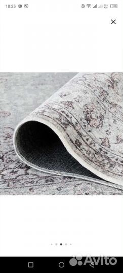 Ковер вискоза Vivaldi Lux 160х230 см цвет серый