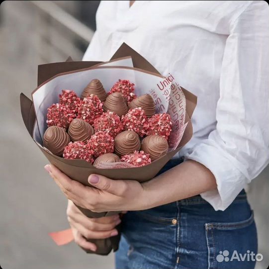 Клубника в шоколаде/съедобные букеты/с доставкой
