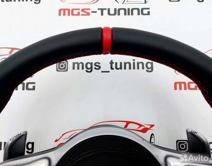 Руль с подушкой 63 AMG red Mercedes GLE 167 гле