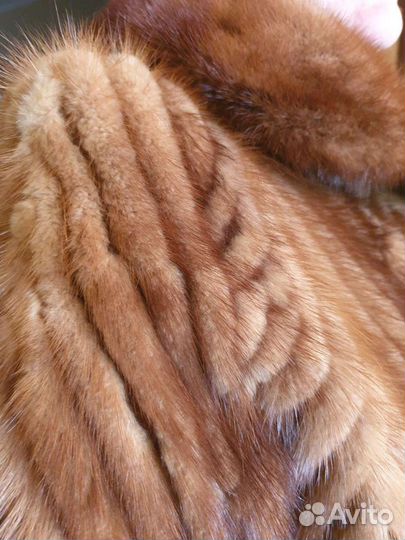 Шуба норковая из кусочков