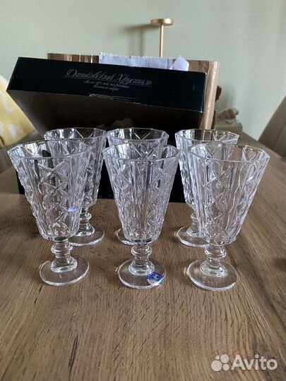 Хрустальные рюмки на ножке СССР
