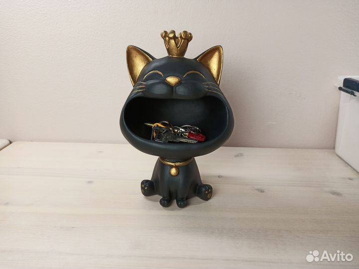 Конфетница ключница статуэтка кот