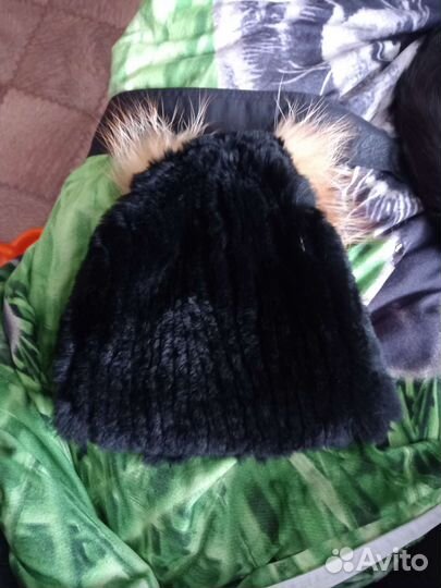 Шапка из меха кролика