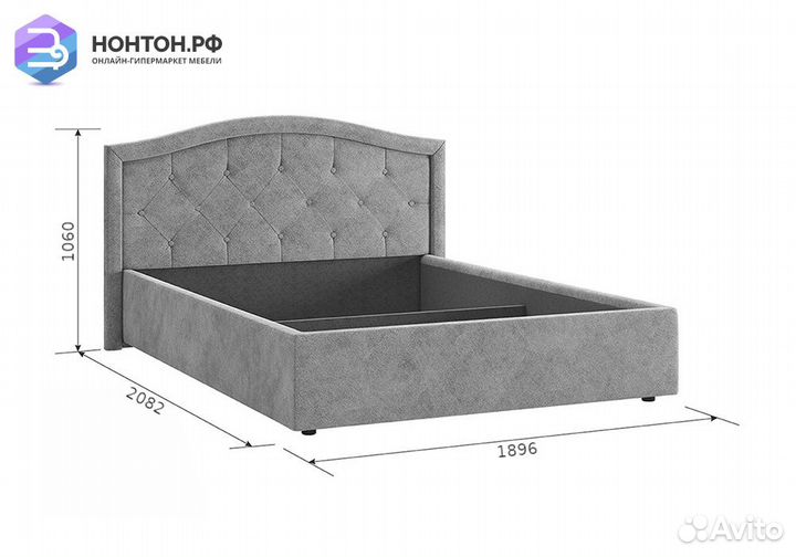 Кровать Верона 1.6 м шоколад
