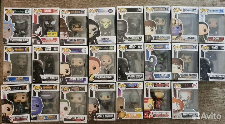 Игрушки серии funko POP - герои любимых фильмов