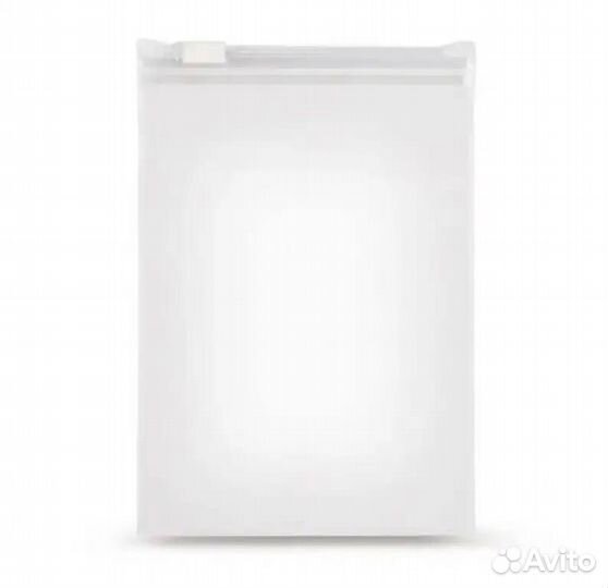 Пакет зиплок С бегунком 150Х200мм,матовый белый