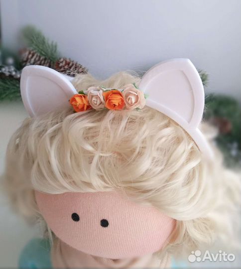 Кукла интерьерная тильда Лисичка