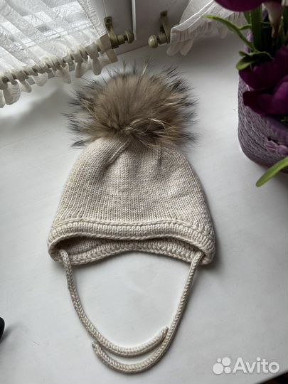 Шапочка зимняя из шерсти мериноса