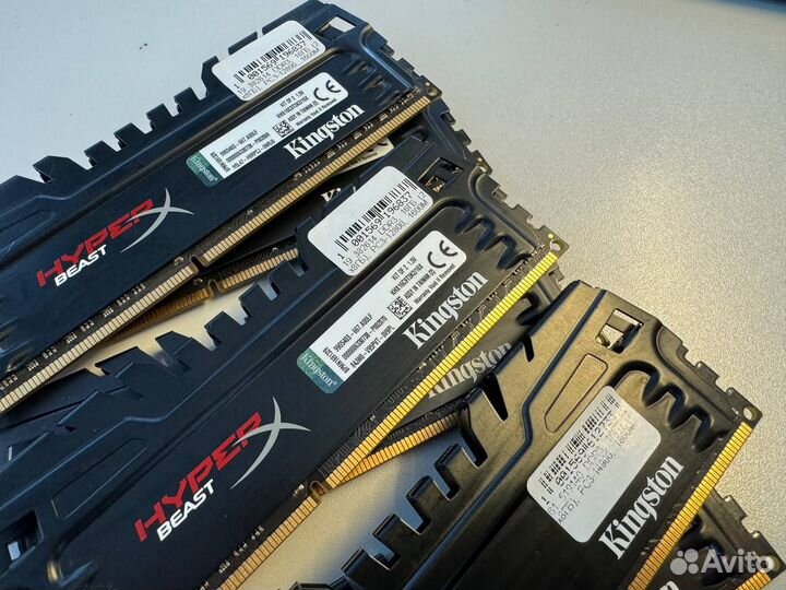 Оперативная память HyperX fury DDR3 2X8