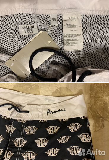 Armani Junior плавки шорты новые16Y оригинал