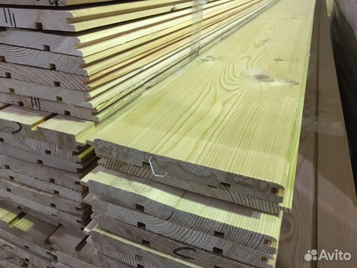Вагонка лиственница штиль 14*138*6000, сорт С (0,8