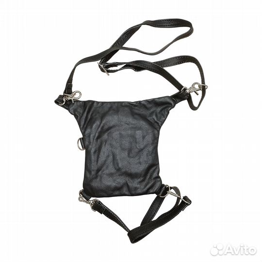 FRM Сумка на бедро кожаная FRM-13172 черная markd