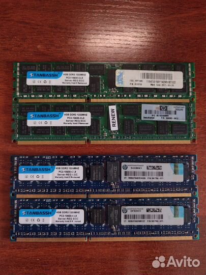Оперативная память ddr3 ecc reg 4x4gb