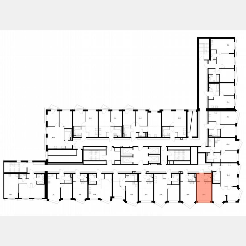 Квартира-студия, 20,5 м², 3/31 эт.