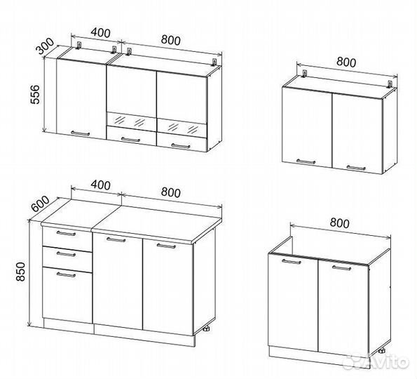 Кухня белая прямая быстрая доставка