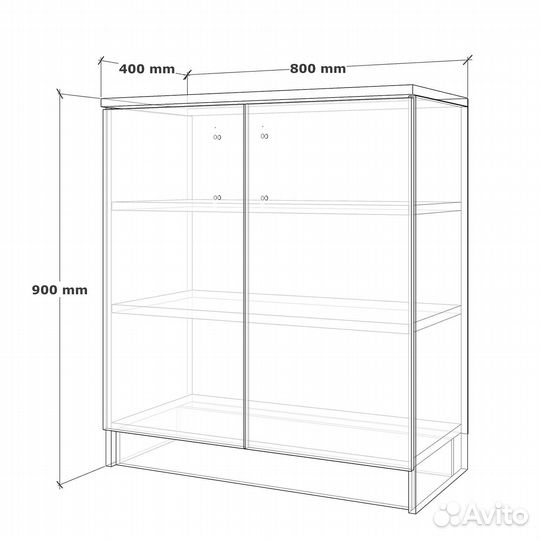Тумба Ассен-951d ясень шимо темный прикроватная