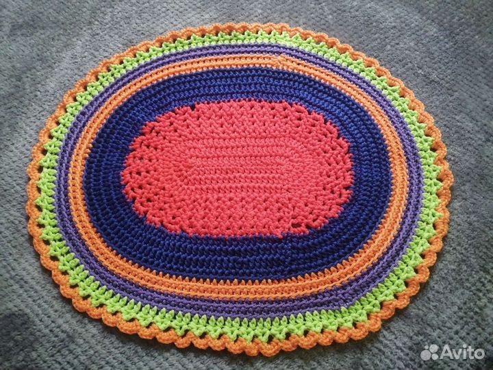 Коврик вязаный крючком
