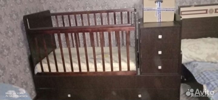 Детская кровать с матрасом