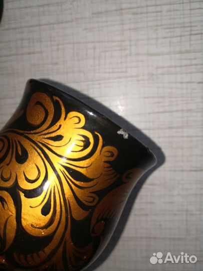 Набор деревянных рюмок хохломская роспись