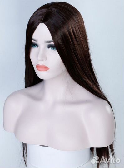 Парики без челки прямые брюнетка,блонд,каштан новы