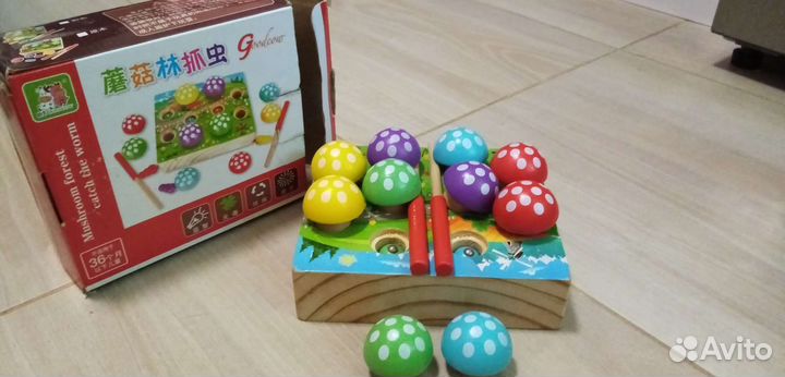 Магнитные червячки и грибочки