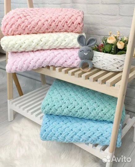 Плед вязаный