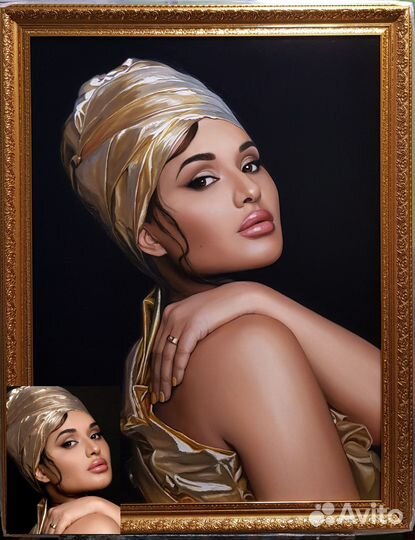 Портреты по фото маслом на холсте