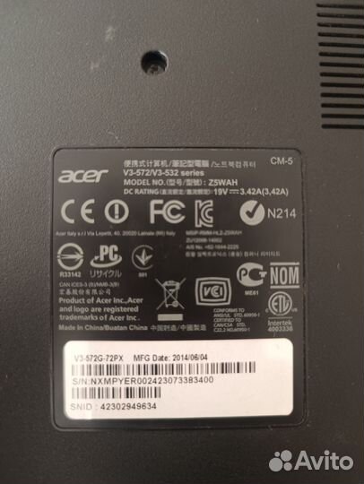 Ноутбук acer