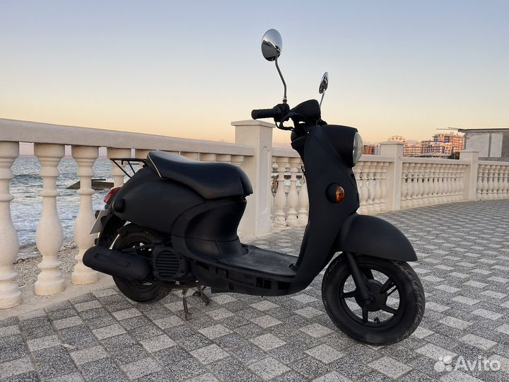 Мопед yamaha vino 4T total black