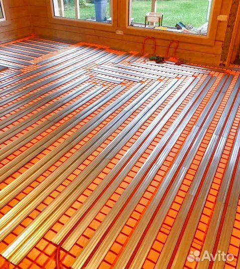 Теплый пол (пенопласт)