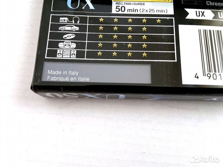 Аудиокассеты кассеты Sony UX 50 - 1998 г