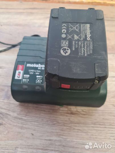 Аккумулятор для шуруповерта metabo