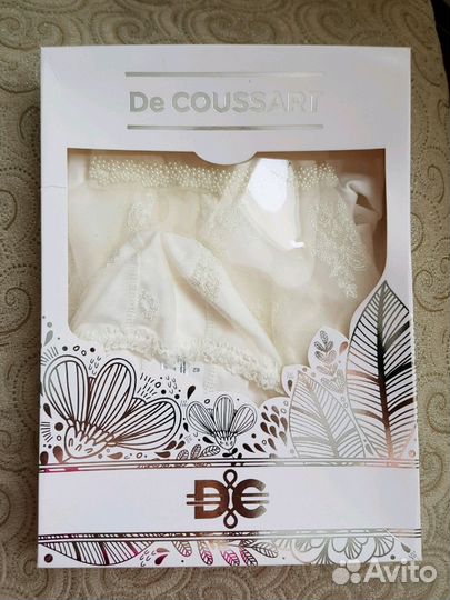 Платье Choupette + кружевная шапочка, р. 62 см