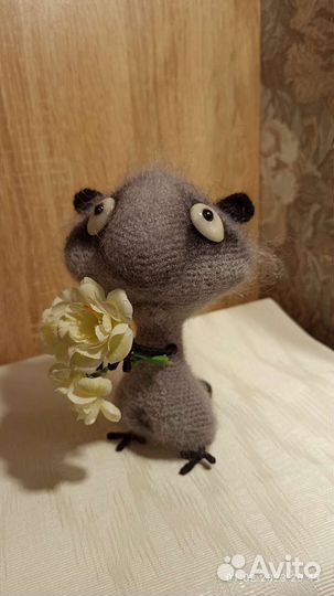 Интерьерная игрушка ручной работы, енот Федот