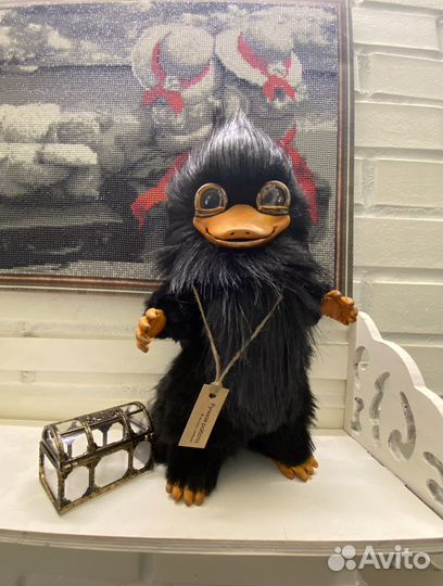 Игрушка Нюхль (Нюхлер) в смешанной технике