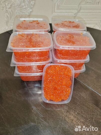 Красная икра кета