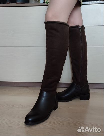 Зимние ботильоны 38 натуральные