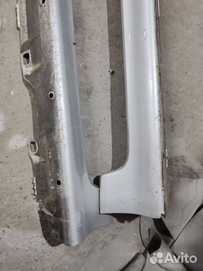 Накладки на пороги toyota corolla runx nze 121