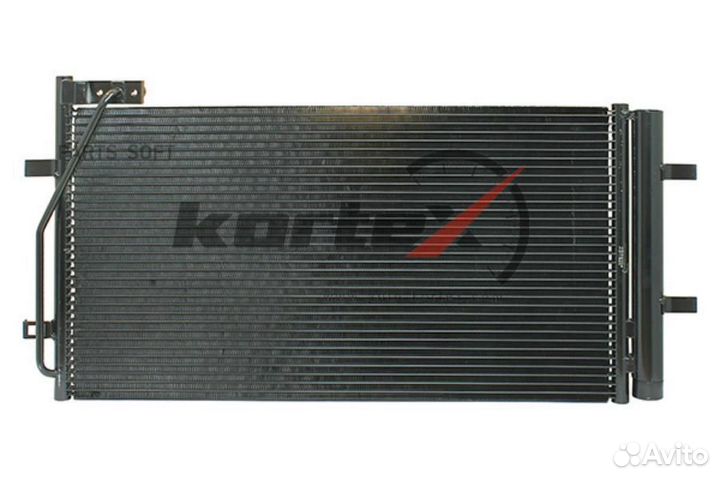 Kortex KRD2003 Радиатор кондиционера с ресивером