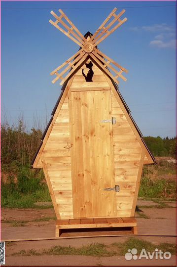 Дачный туалет с установкой SKU009