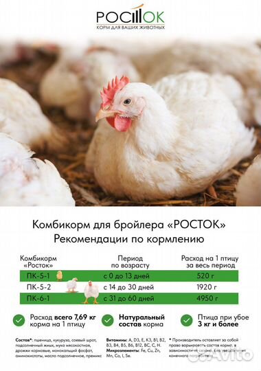 Продаю комбикорма для бройлеров, несушек, кроликов