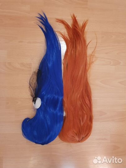 С челкой прямые термо волокно