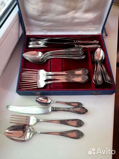 Набор столовых приборов классик мельхиор