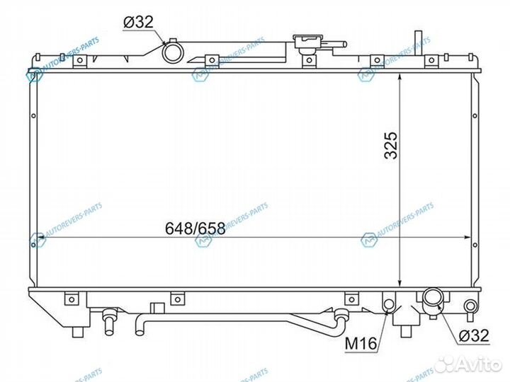 TY0002-ST190-2.0 Радиатор toyota coronacarinacaldi