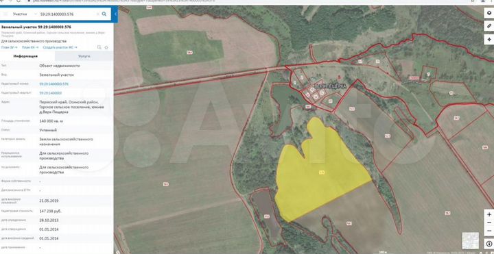 Участок 14 га (СНТ, ДНП)