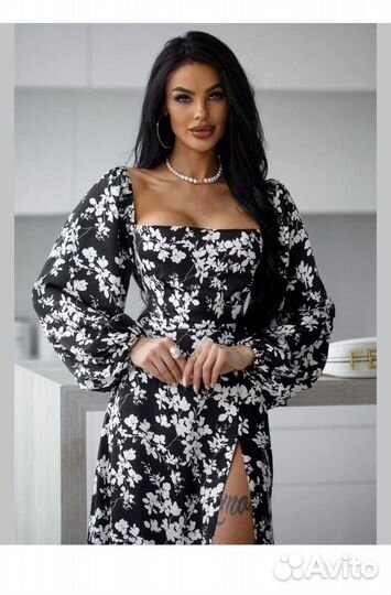 Женское платье на завязках