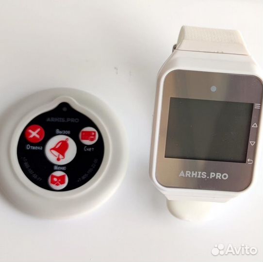 Комплекты вызова персонала: кнопка вызова и часы