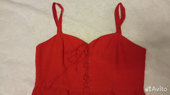 Сарафан лен вискоза mango