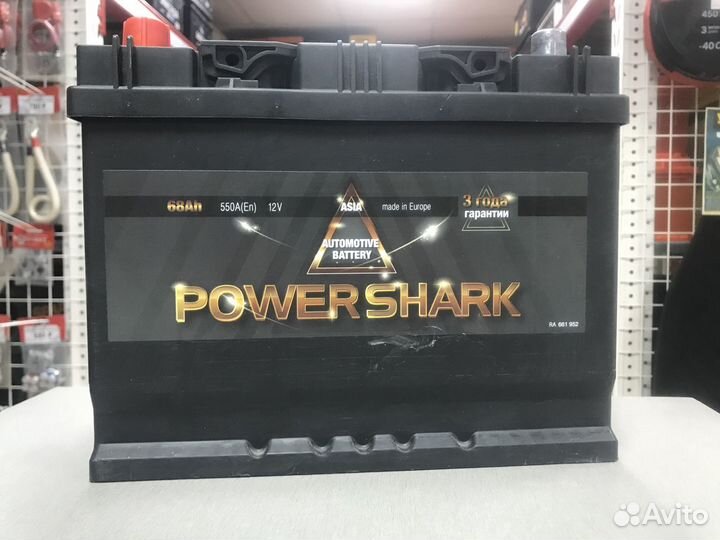 Аккумулятор Power Shark 68Ah 550A прямая полярност