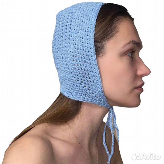 Чепчик вязаный женский ручная работа